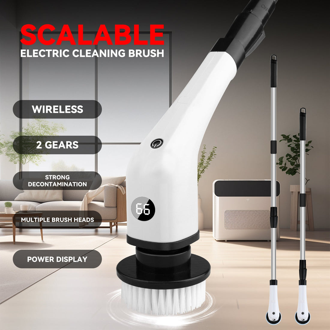 Electric 7-in-1 multifunctional household cleaning brush for bathroom and kitchen – WildRush