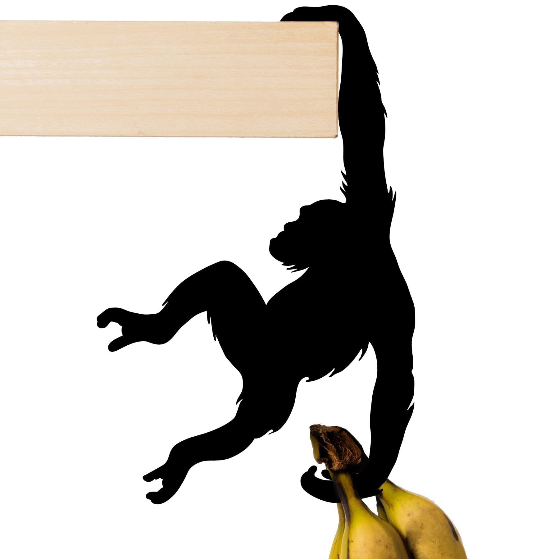 Monkey Wall Hook – Orangutan Banana Shaped Coat & Key Holder | WildRush