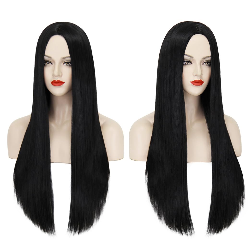 Women's Long Straight Black Wig – 40 Inch Everyday Wear Synthetic Hair | WildRush