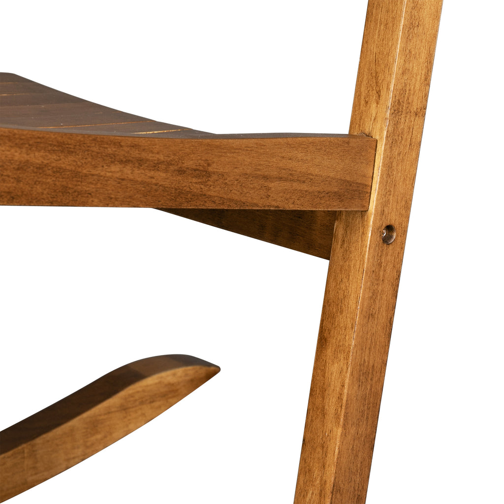 US STOCK FREE SHIPPING 68.5*86*115CM Square Wooden Rocking Chair Original Color
