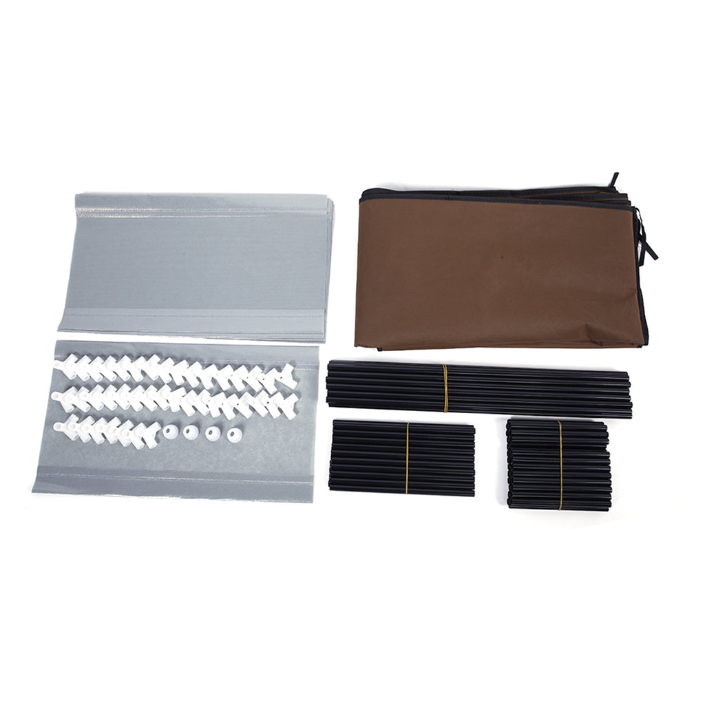 US STOCK FREE SHIPPING Fashionable Room-saving 9 Lattices Non-woven Fabric Shoe Rack Coffee
