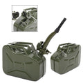 US STOCK FREE SHIPPING 10L 0.8mm American Oil Barrel Army Green With Inverted Oil Pipe