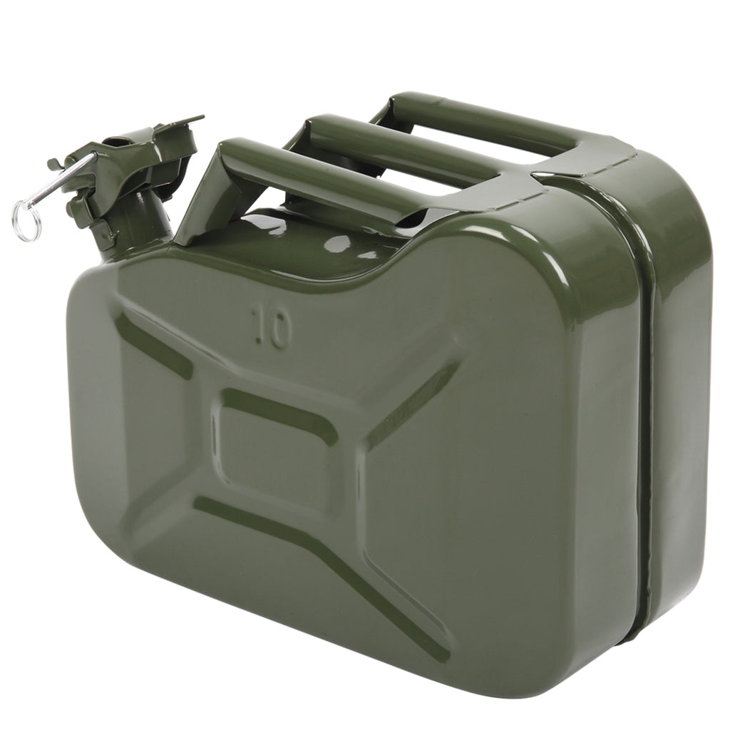 US STOCK FREE SHIPPING 10L 0.8mm American Oil Barrel Army Green With Inverted Oil Pipe
