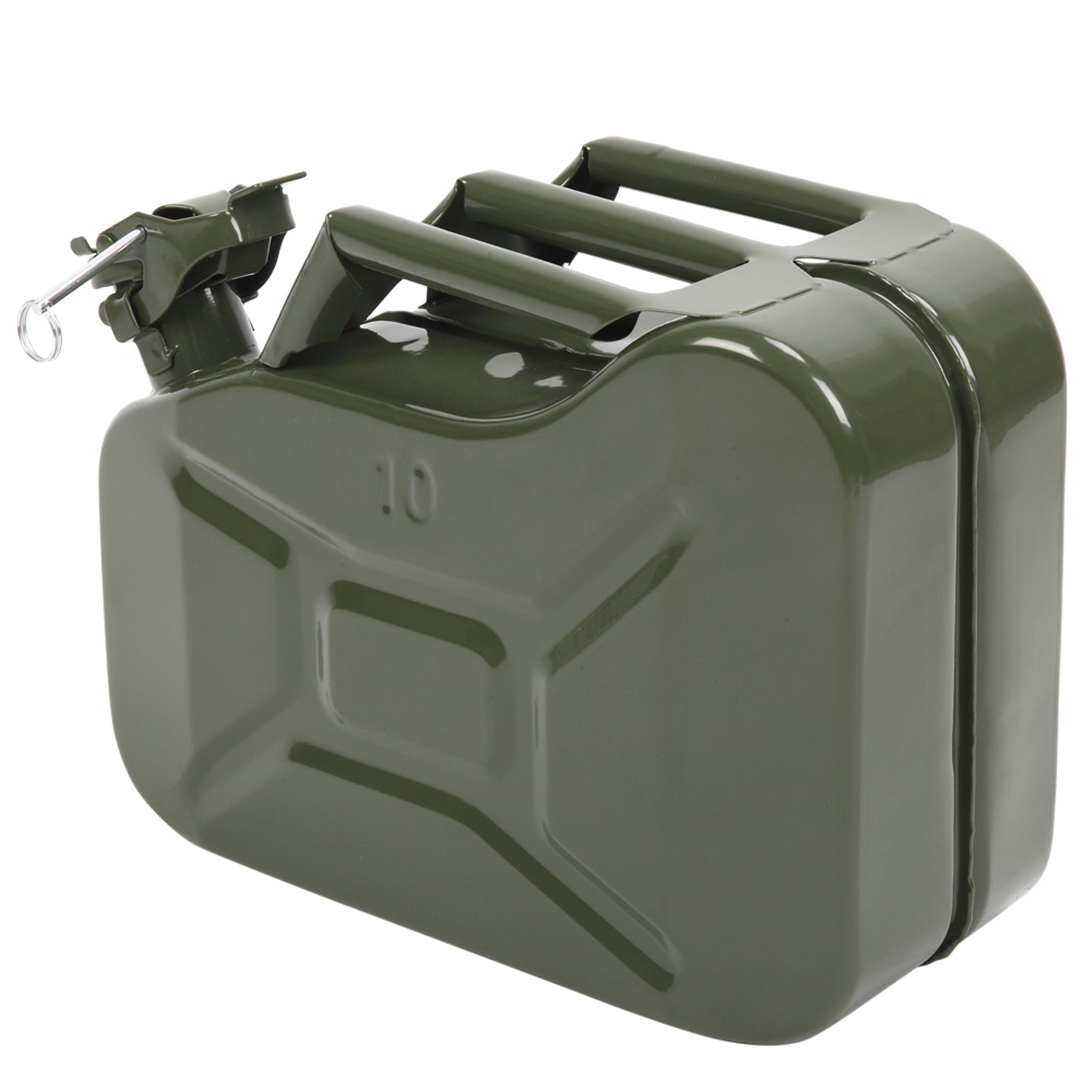 US STOCK FREE SHIPPING 10L 0.8mm American Oil Barrel Army Green With Inverted Oil Pipe