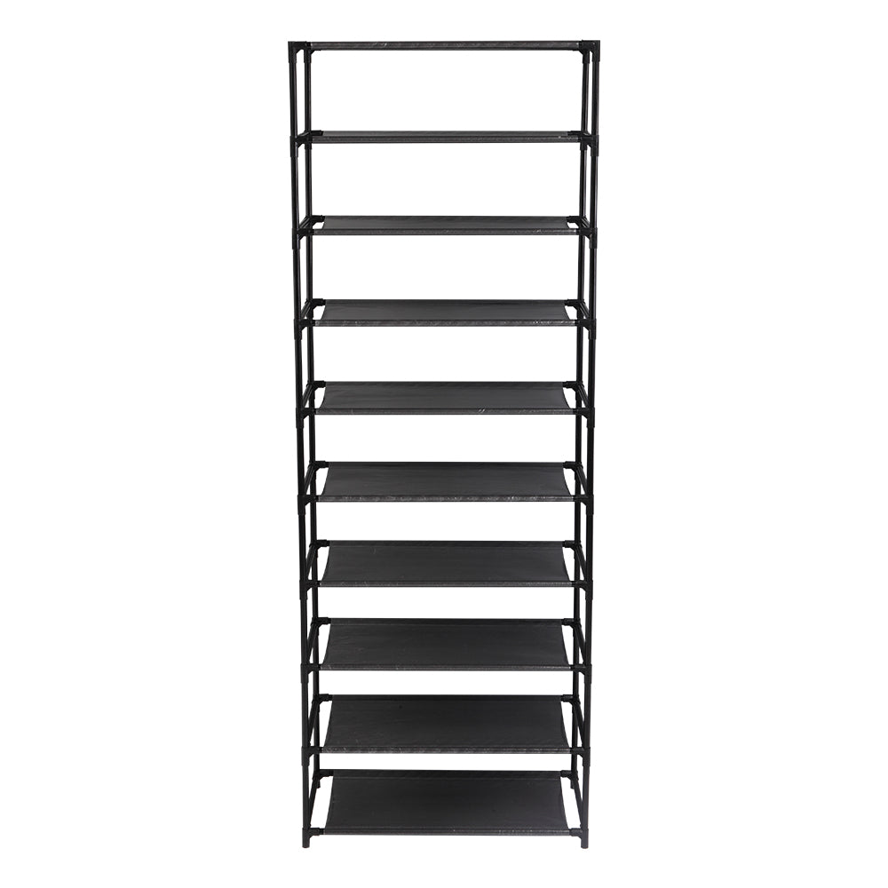 10-Tier Shoe Rack Organizer | Holds 30 Pairs | Non-Woven & Steel | Free US Shipping, 3-Day Delivered