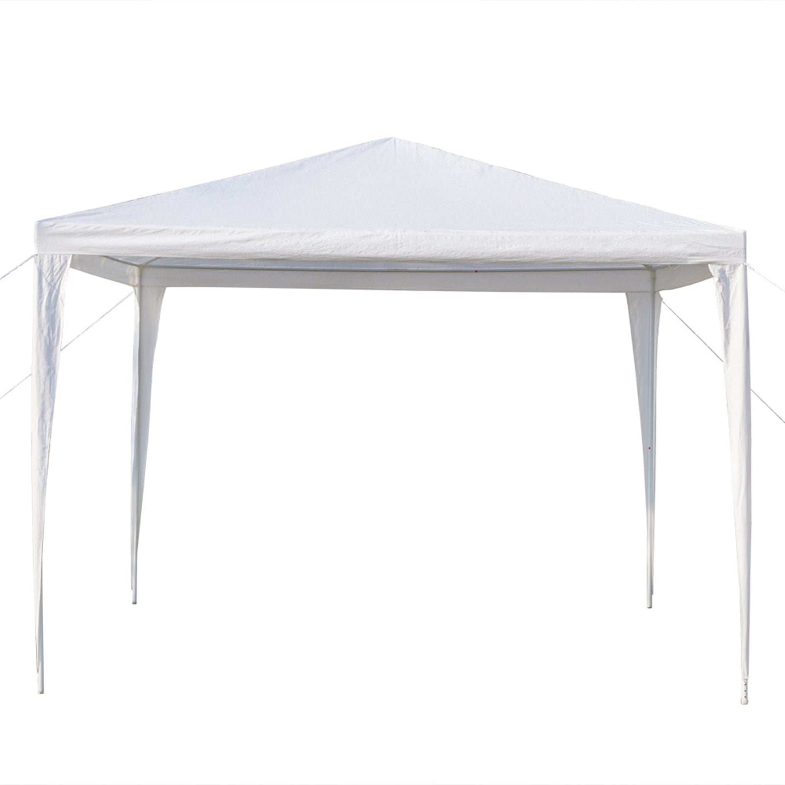 3x3m Waterproof Canopy Tent – Spiral Tube Frame, PE Cloth, White | WildRush