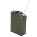 US STOCK FREE SHIPPING 20L Standard Cold-rolled Plate Petrol Diesel Can Gasoline Bucket with Oil Pipe Army Green