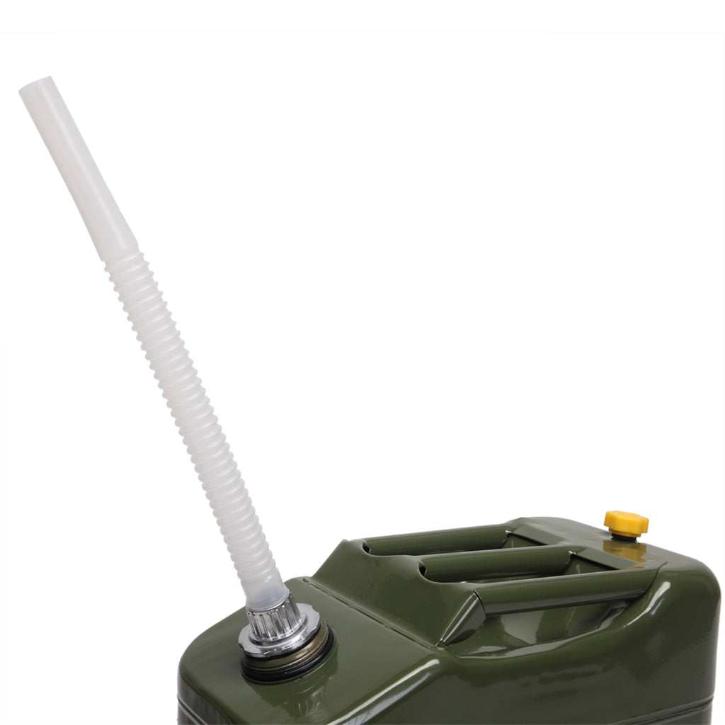 US STOCK FREE SHIPPING 20L Standard Cold-rolled Plate Petrol Diesel Can Gasoline Bucket with Oil Pipe Army Green