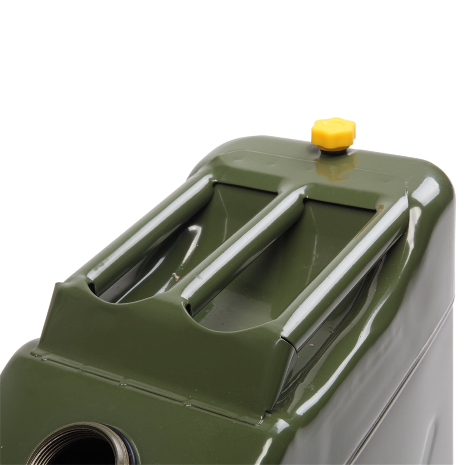 US STOCK FREE SHIPPING 20L Standard Cold-rolled Plate Petrol Diesel Can Gasoline Bucket with Oil Pipe Army Green