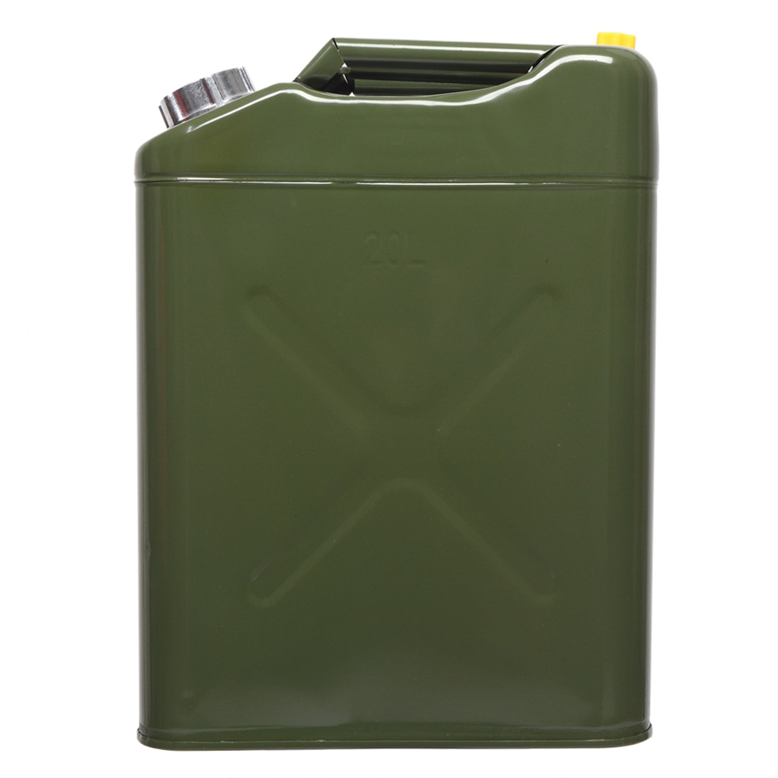 US STOCK FREE SHIPPING 20L Standard Cold-rolled Plate Petrol Diesel Can Gasoline Bucket with Oil Pipe Army Green