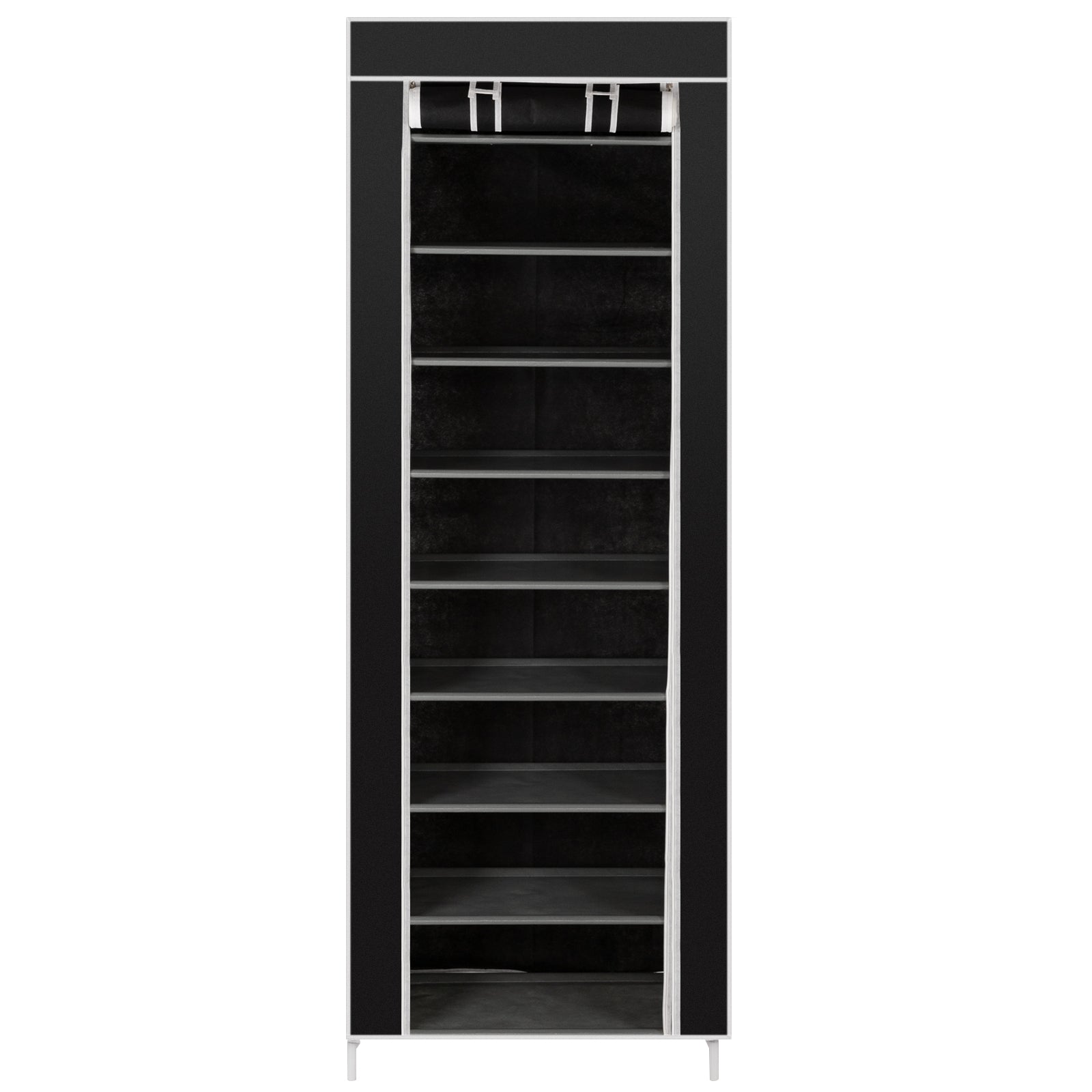 10-Layer 9-Lattice Shoe Rack | Non-Woven Fabric & Metal | Holds 20+ Pairs | Free US Shipping, 3-Day Delivered