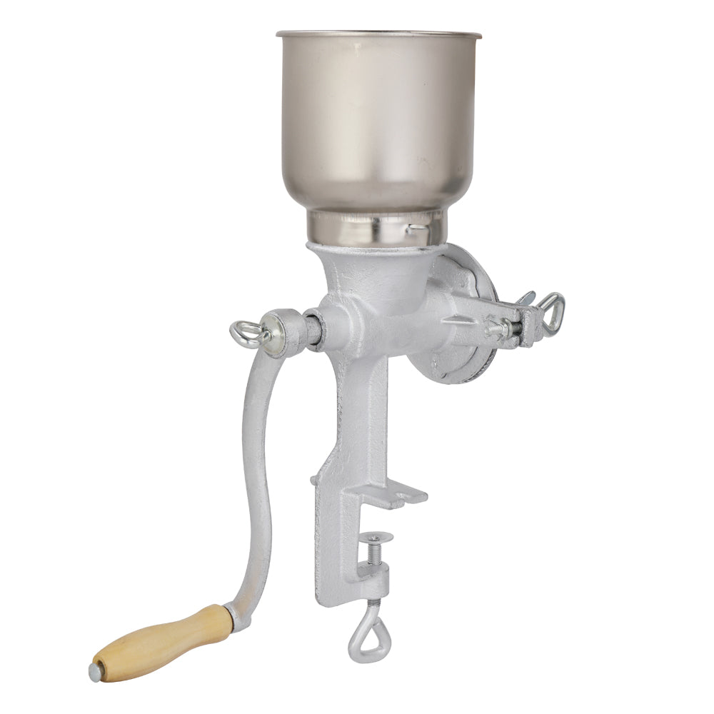 US STOCK FREE SHIPPING 500# Home Use Hand Cranking Operation Grain Grinder Silver