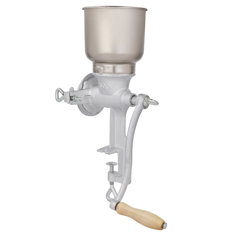 US STOCK FREE SHIPPING 500# Home Use Hand Cranking Operation Grain Grinder Silver