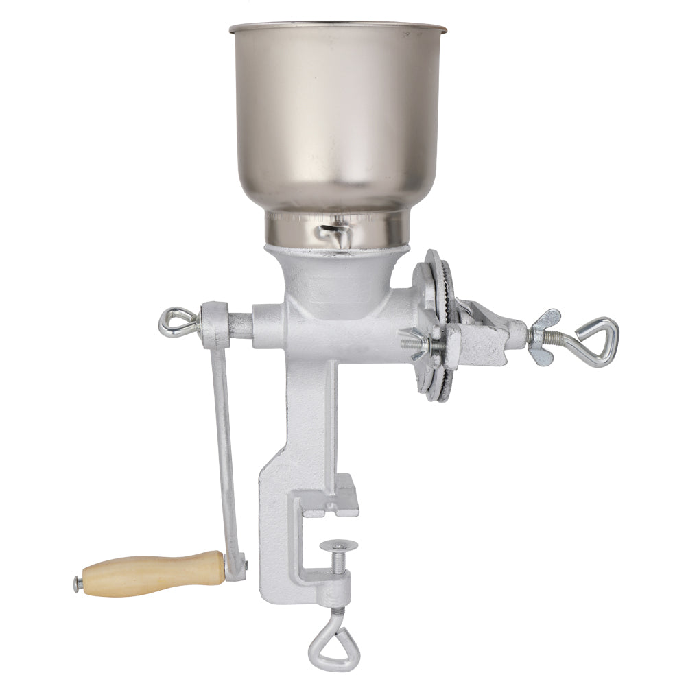 US STOCK FREE SHIPPING 500# Home Use Hand Cranking Operation Grain Grinder Silver