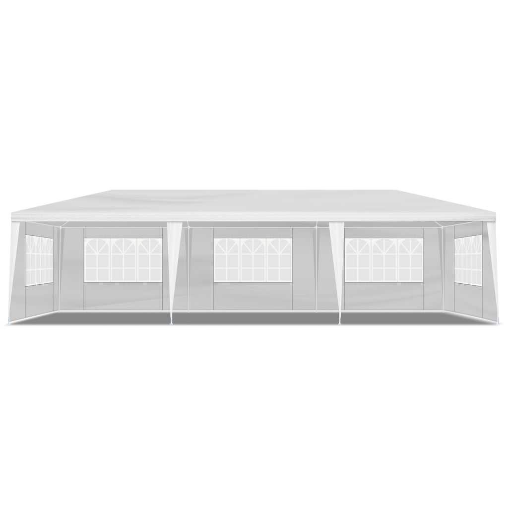 3x9m 5-Sided Outdoor Pergola – Iron Frame, PE Cloth, Spiral Pipe | WildRush
