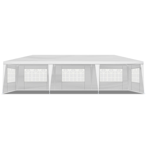 3x9m 5-Sided Outdoor Pergola – Iron Frame, PE Cloth, Spiral Pipe | WildRush