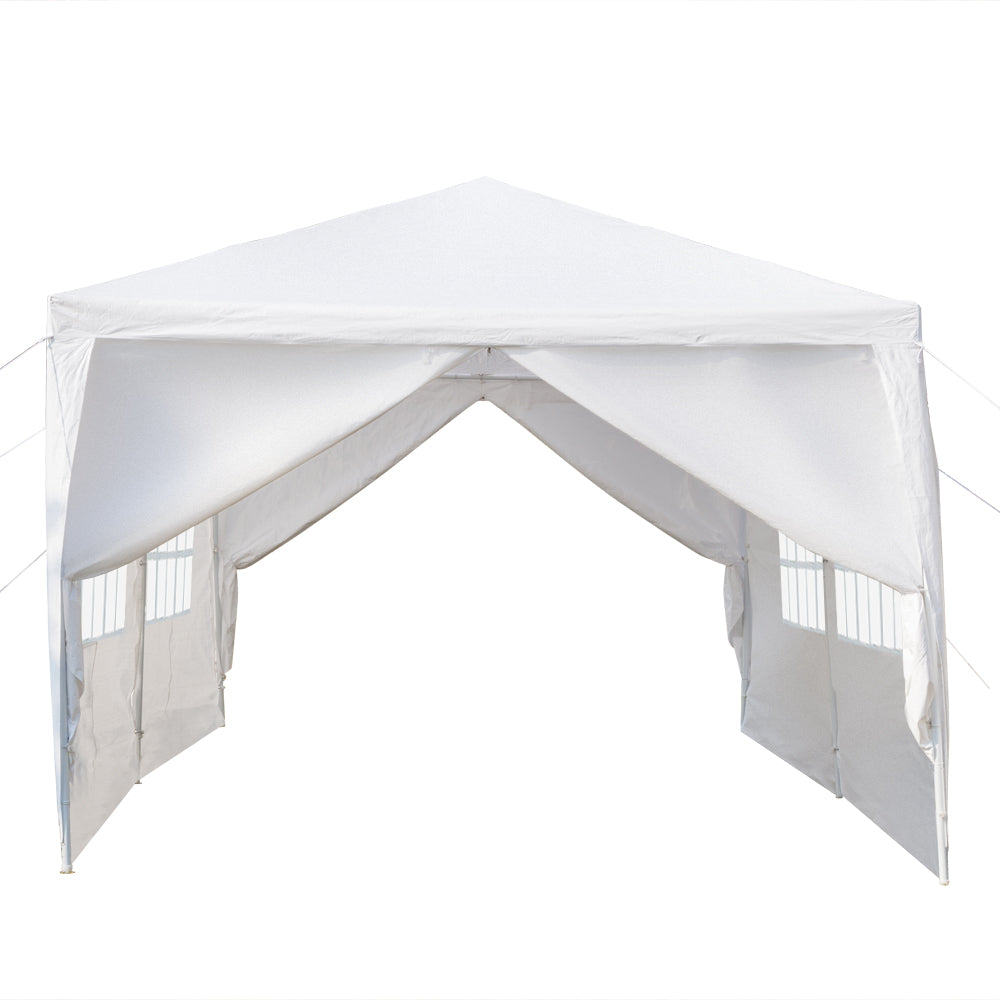 10'x20' Outdoor Party Tent – 6 Removable Sidewalls, Waterproof Canopy, White | WildRush
