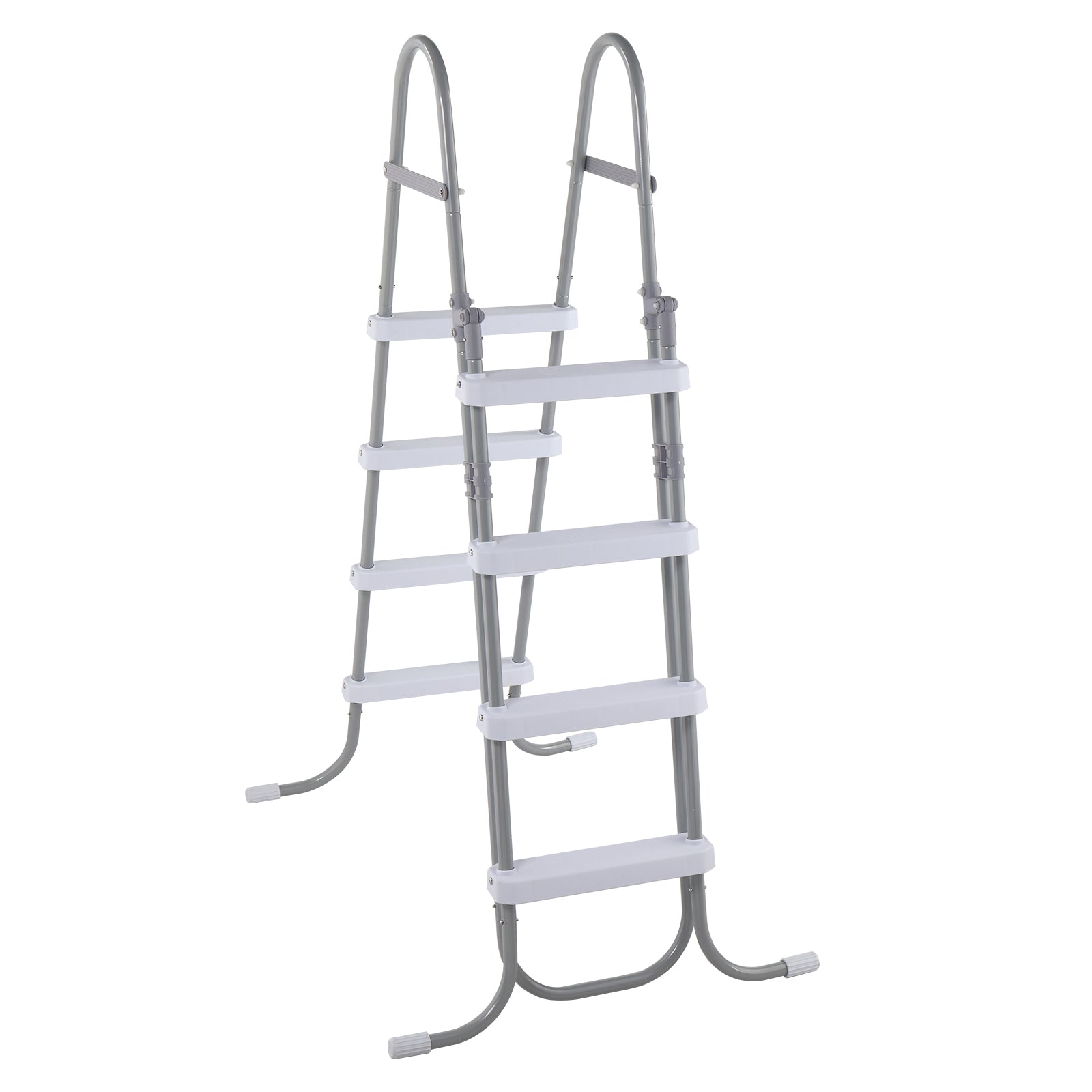 4-Step Above Ground Pool Ladder – 52" Wide, 300 lbs Capacity, Foldable Safety Ladder