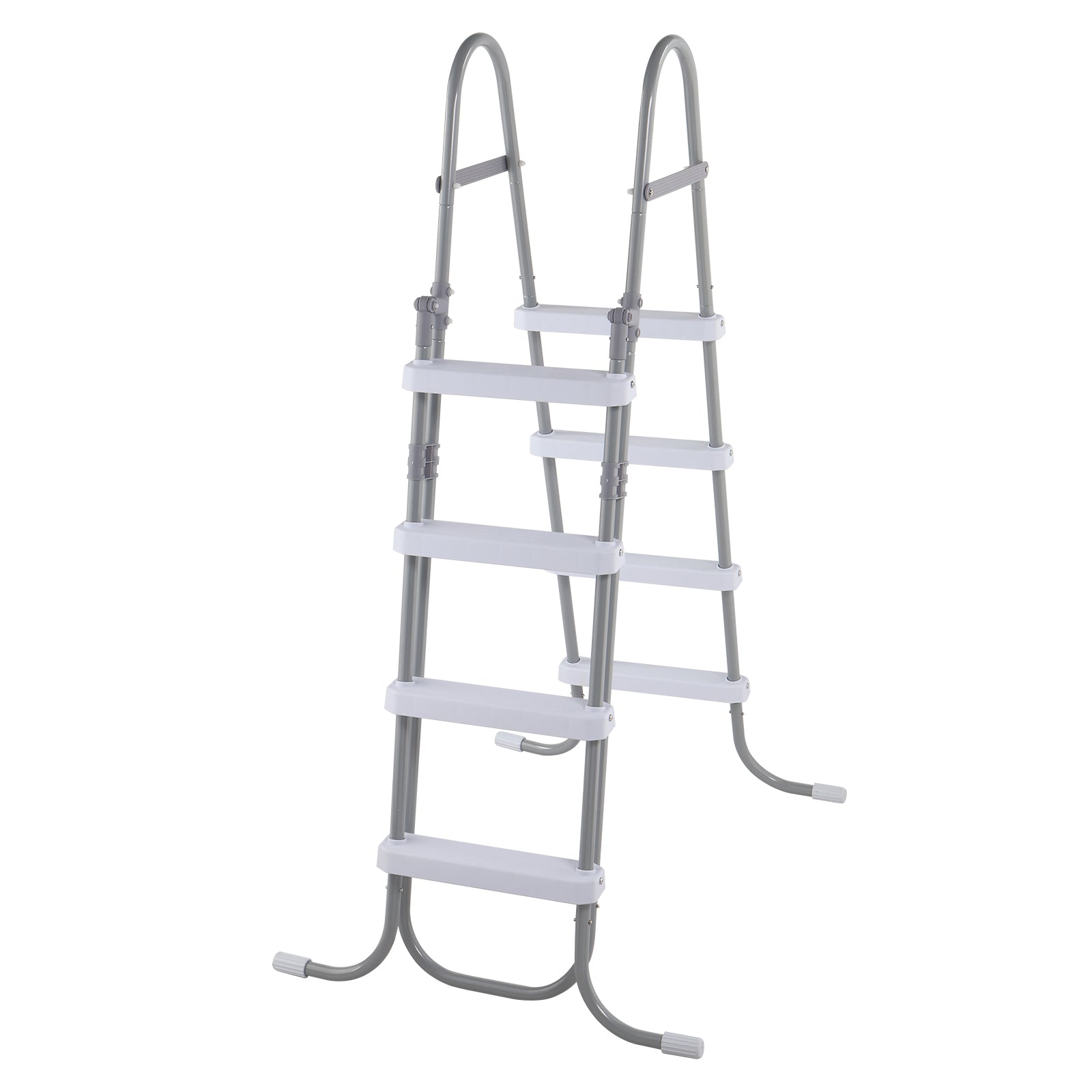 4-Step Above Ground Pool Ladder – 52" Wide, 300 lbs Capacity, Foldable Safety Ladder
