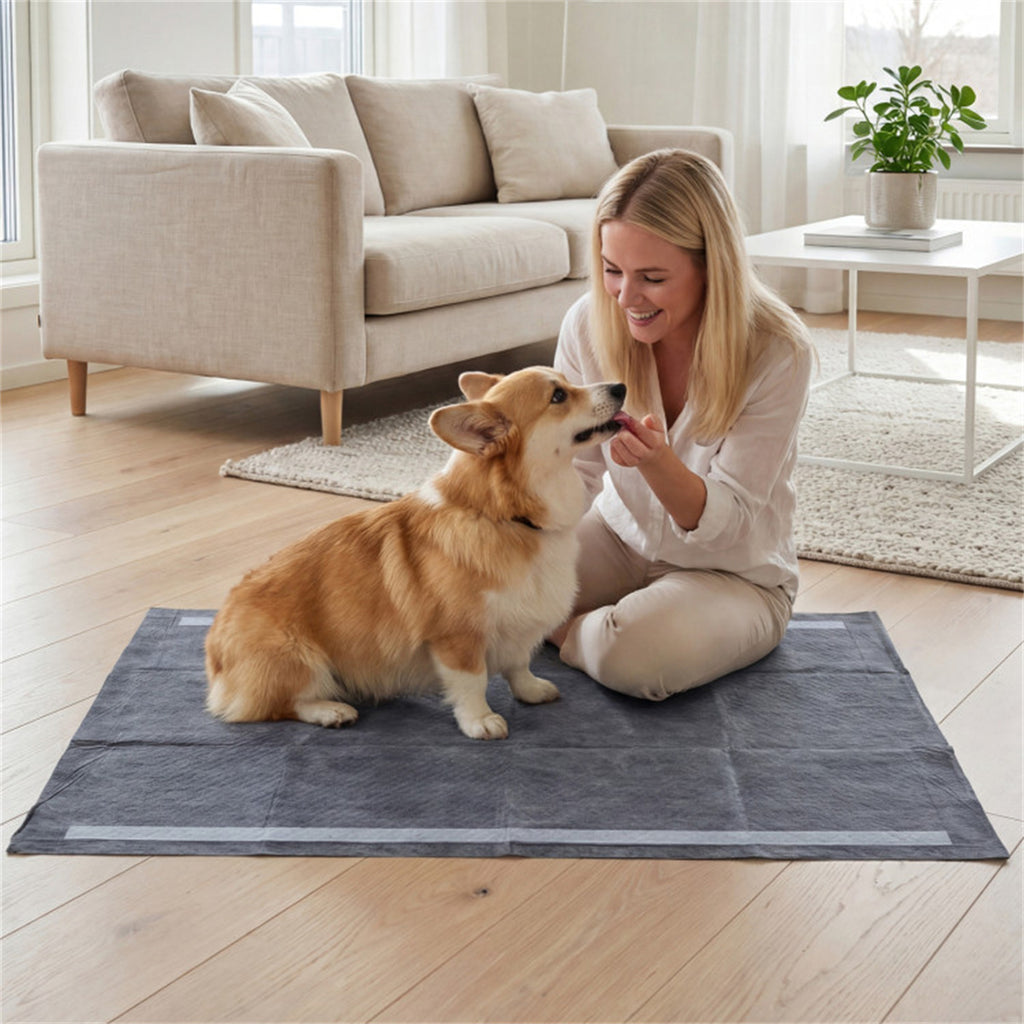 150 Pack Activated Carbon Dog Pee Pads 35.5"x24", Extra Large 6-Layer Odor Control Pet Training Pads US FREE SHIPPING