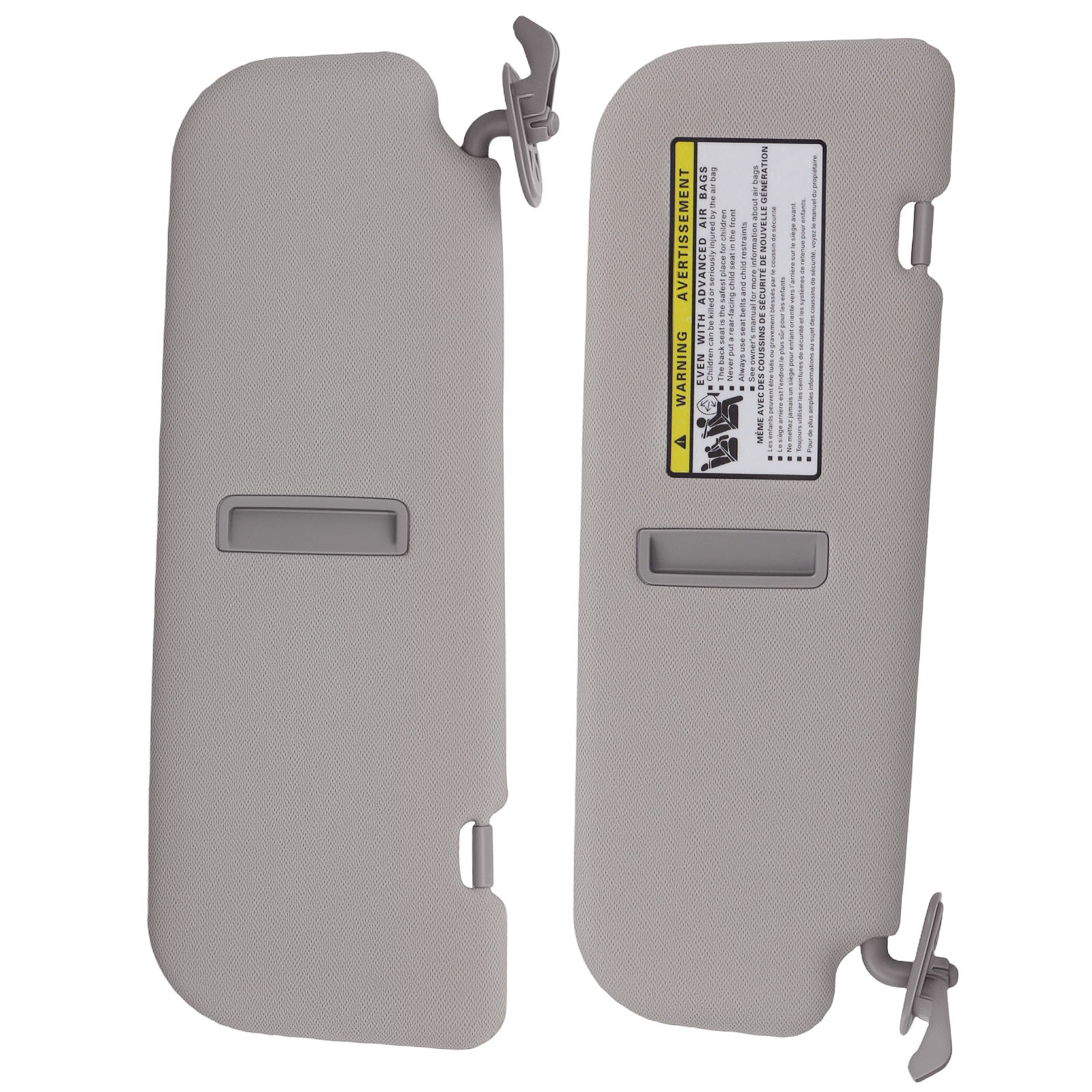 US STOCK FREE SHIPPING Pair Sun Visor Set LH RH fit for Hyundai Elantra 11-15 852103X000TX Gray Interior
