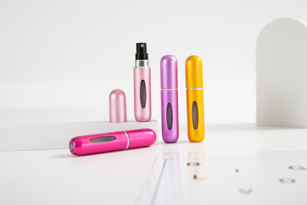 4Pcs Refillable Perfume Atomizer Spray Bottles Set (5ml) - US Stock & Free Shipping