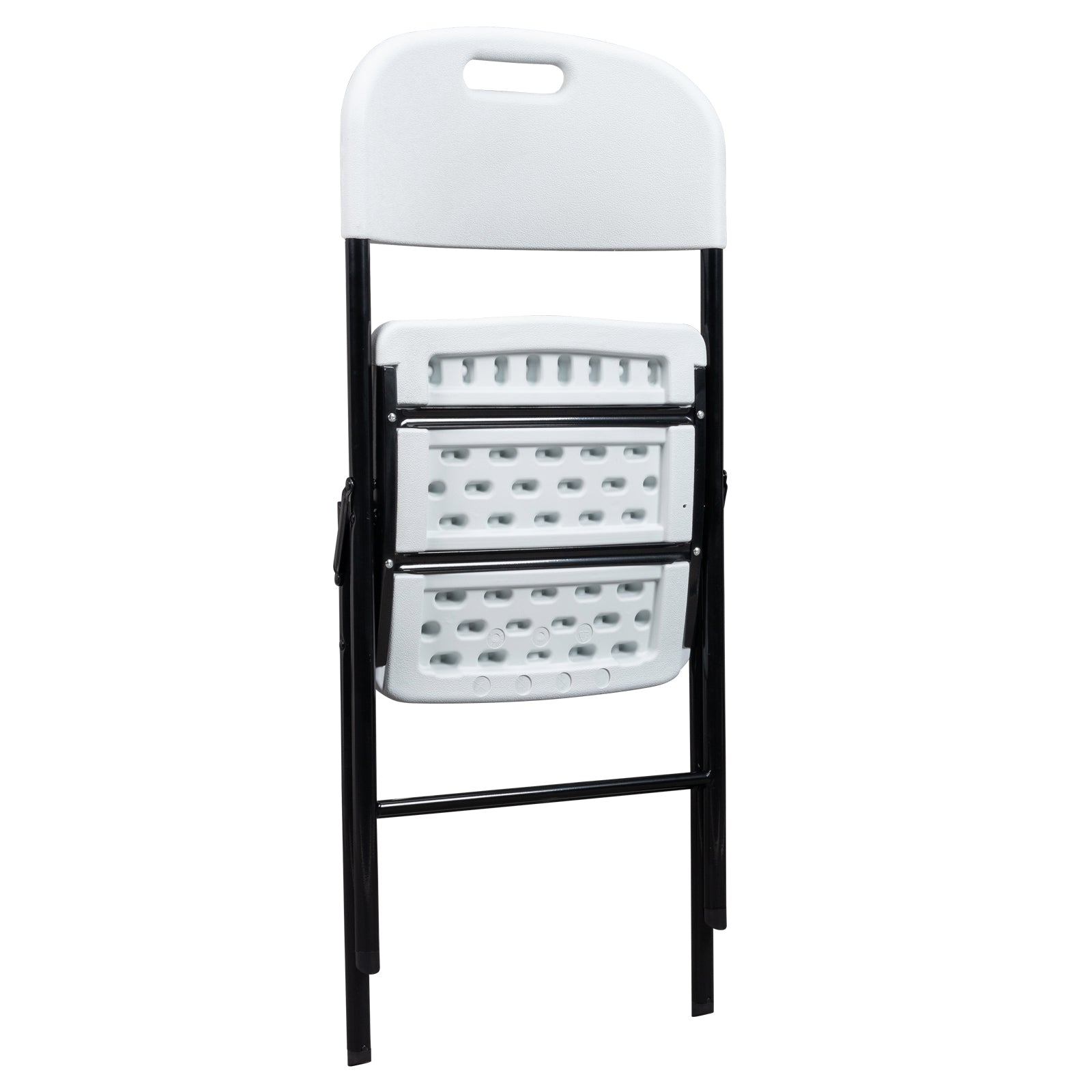 4pcs 47*54*84cm  Garden Plastic Folding Chair White