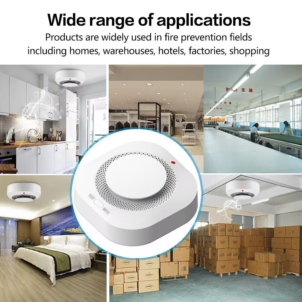 FREE SHIPPING（4 Pack）Smoke Alarm Fire Protection Home Security System Smoke Alarm  US Logistics only For USPS