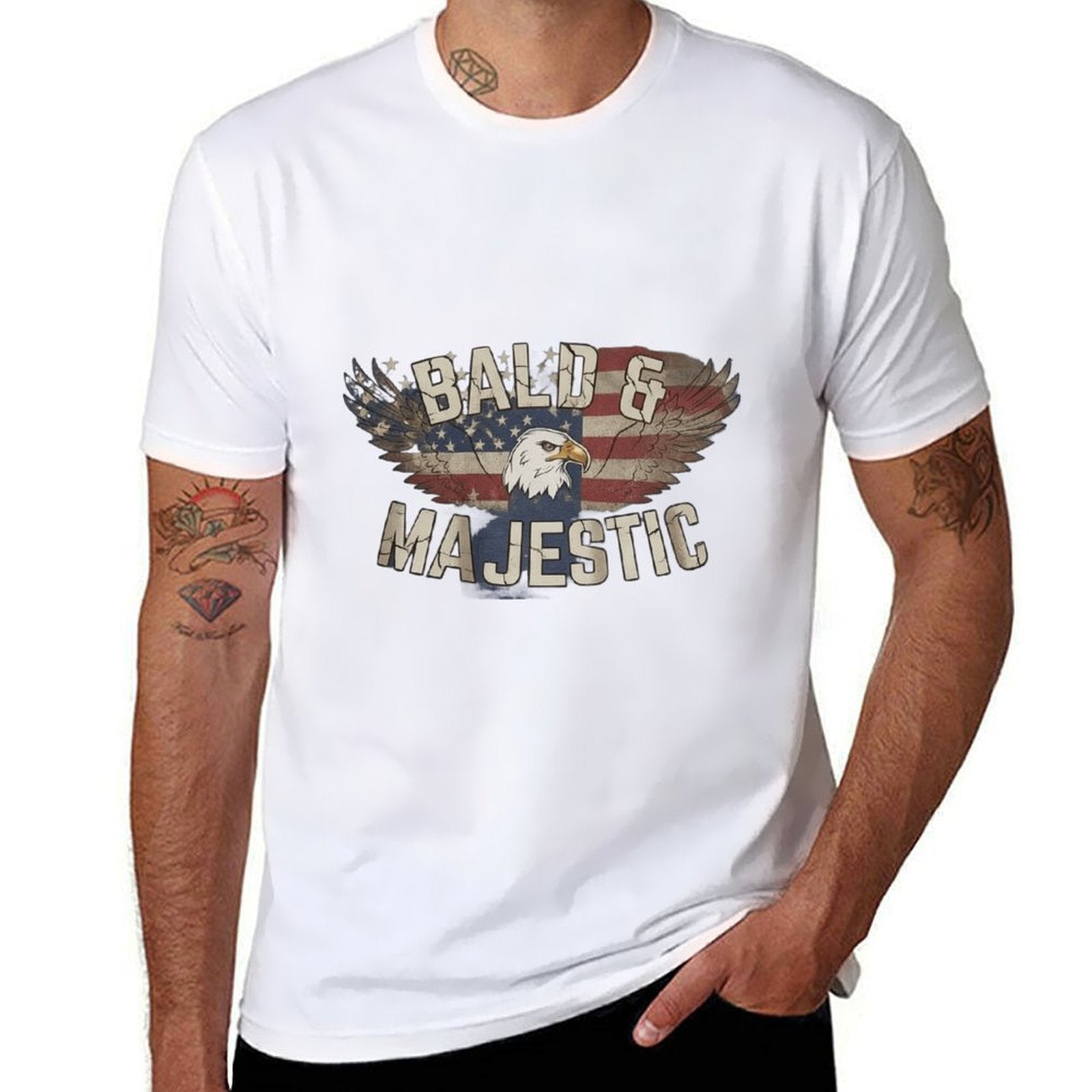 Just Another Sexy Bald Guy | Funny Dad Husband Grandpa Joke Dude Men Humor T-Shirt