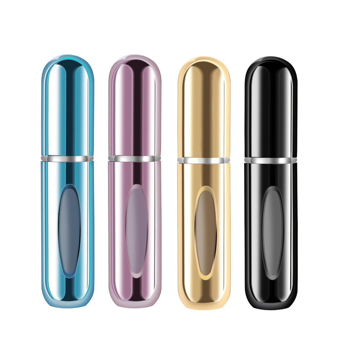 4Pcs Refillable Perfume Atomizer Spray Bottles Set (5ml) - US Stock & Free Shipping