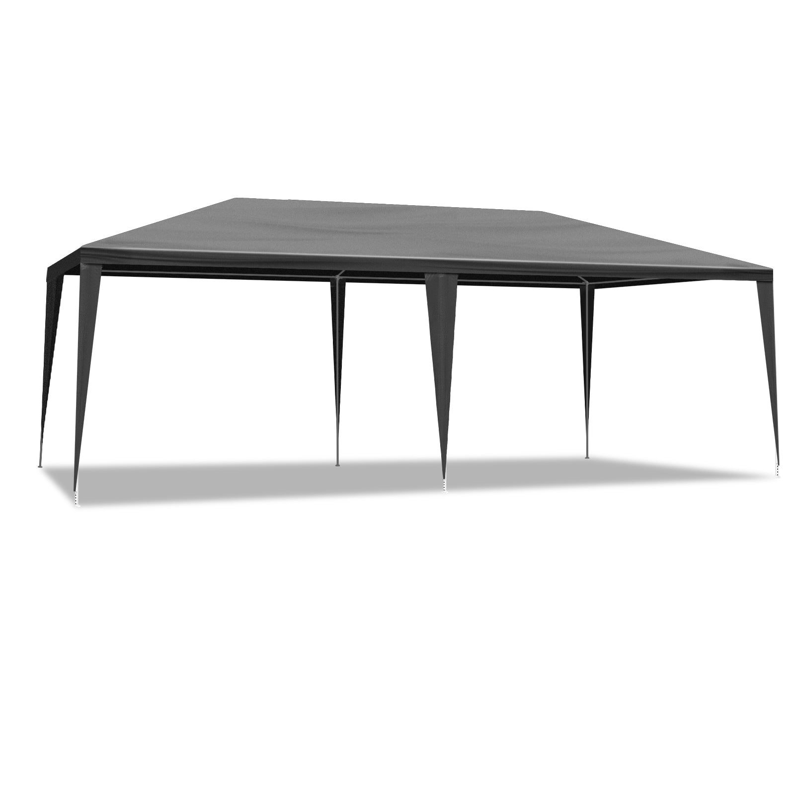 US STOCK FREE SHIPPING Blue& White Strip10'x20' Outdoor Party Tent with 6 Removable Sidewalls, Waterproof Canopy Patio Wedding Gazebo, Black