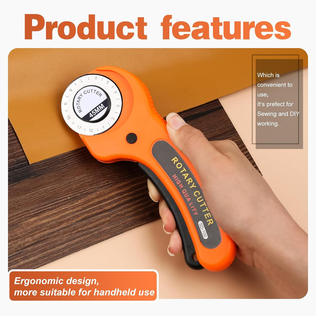 45mm Rotary Cutter for Fabric – Professional Quilting & Sewing Cutting Tool | WildRush