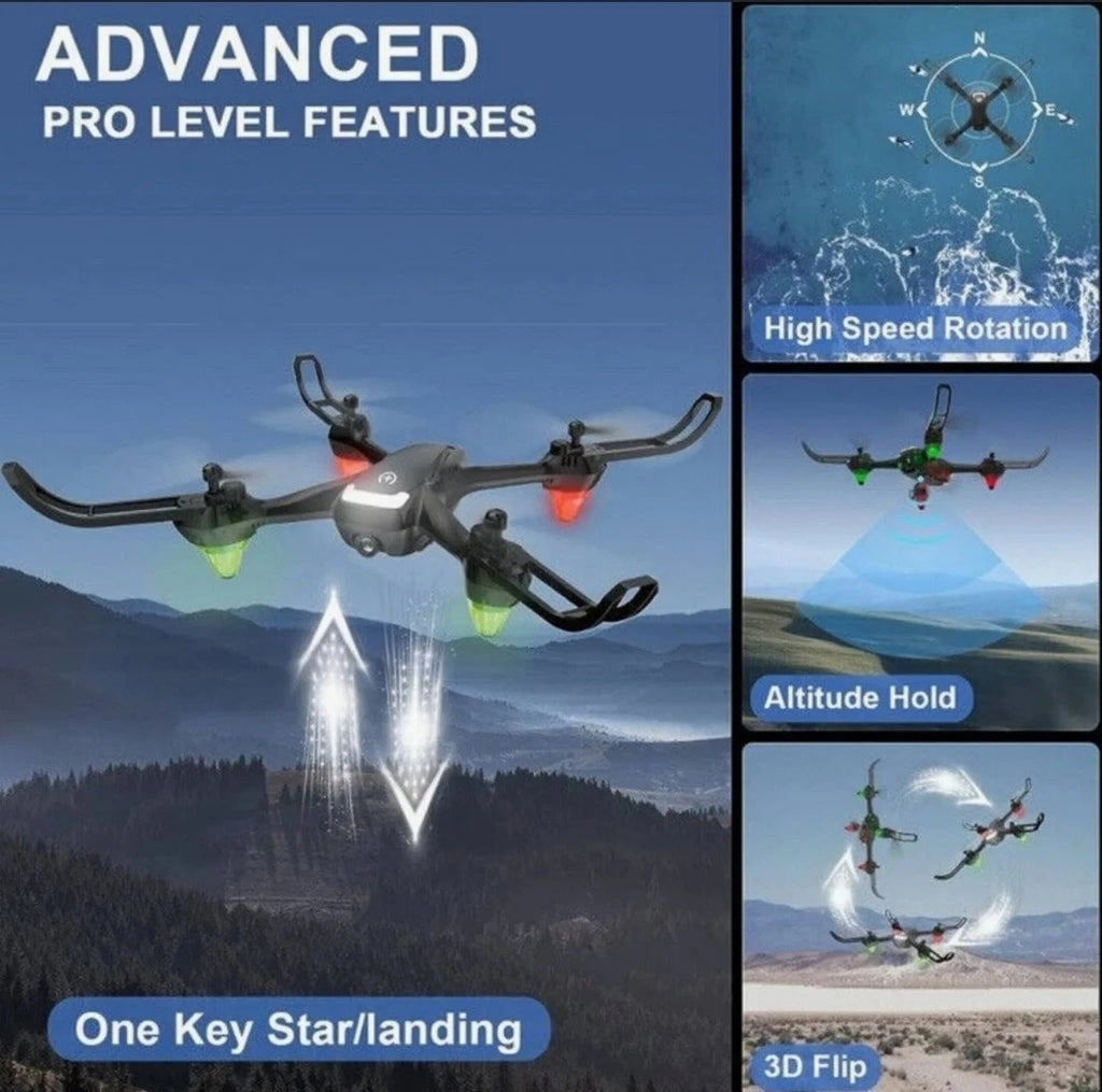 NEW UNTEI EC100 DRONE W/ 2K CAMERA, GRAVITY CONTROL, ALTITUDE HOLD HD US STOCK FREE SHIPPING