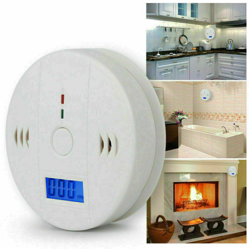 FREE SHIPPING（2 Pack）LCD Display CO Carbon Monoxide Gas Detector Device Home Safety Alarm Detector  (US Logistics only For USPS please do not list products without required qualifications