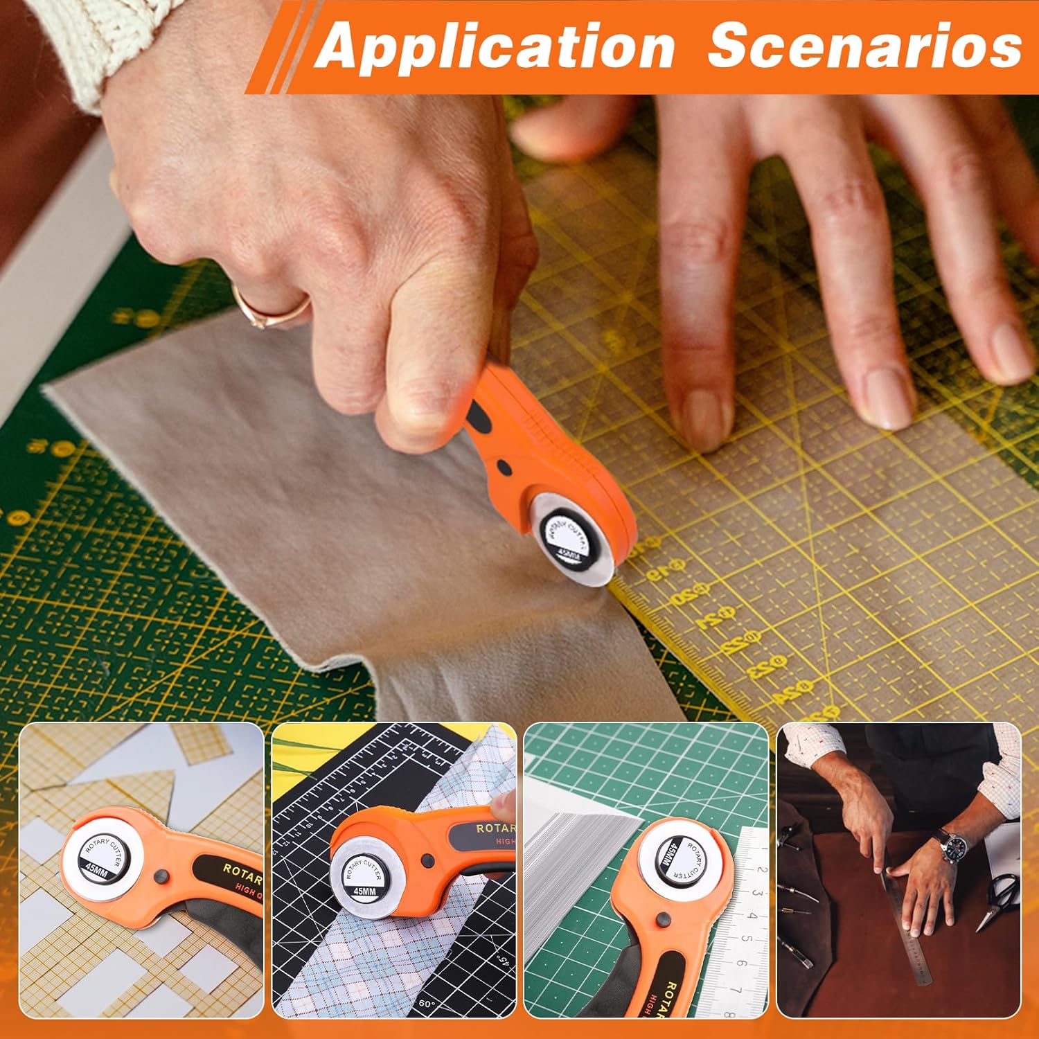 45mm Rotary Cutter for Fabric – Professional Quilting & Sewing Cutting Tool | WildRush