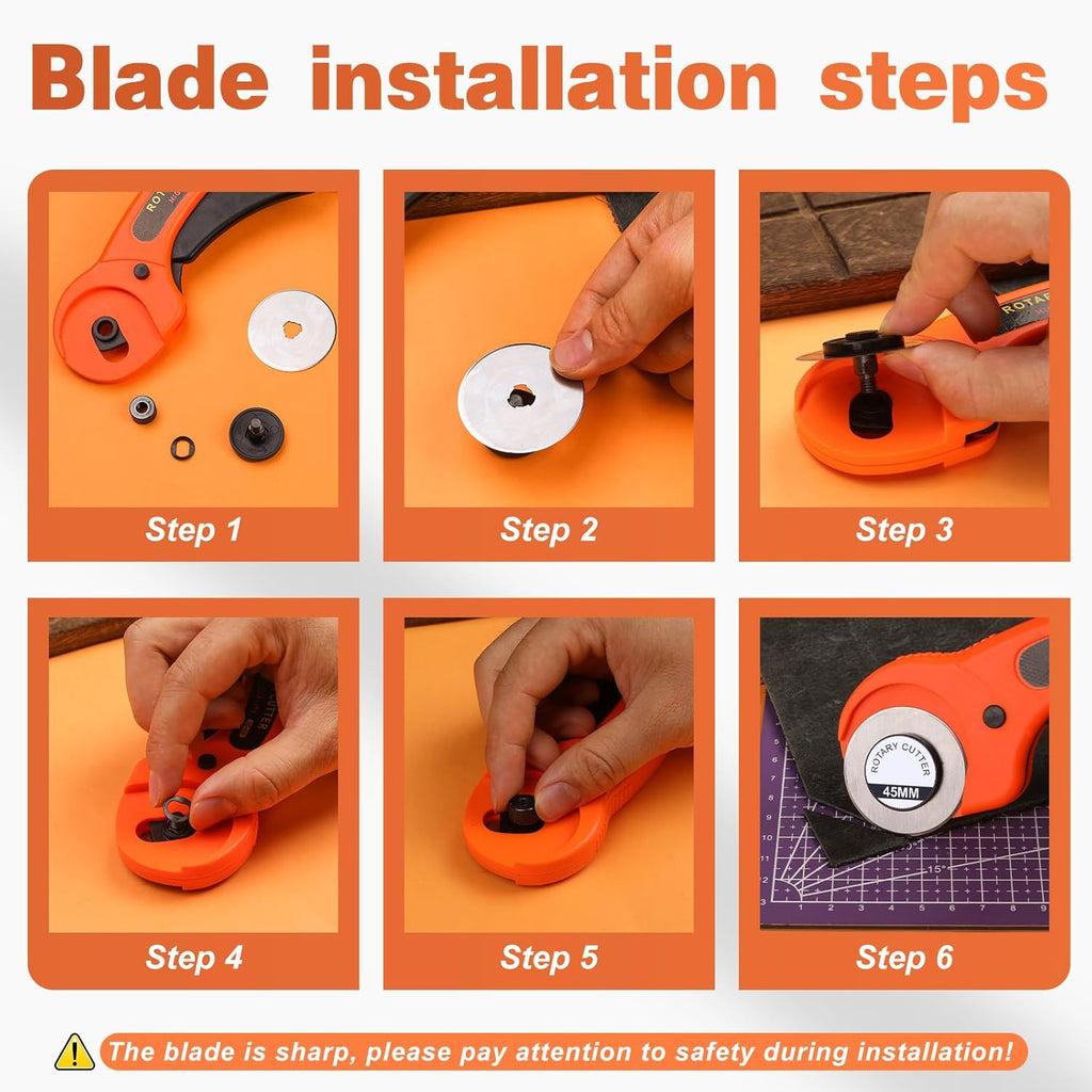 45mm Rotary Cutter for Fabric – Professional Quilting & Sewing Cutting Tool | WildRush