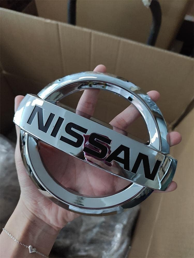 Nissan Front Grille Emblem Badge – Chrome ABS, Fits 2011-2018 Altima Murano Rogue Maxima Quest | WildRush
