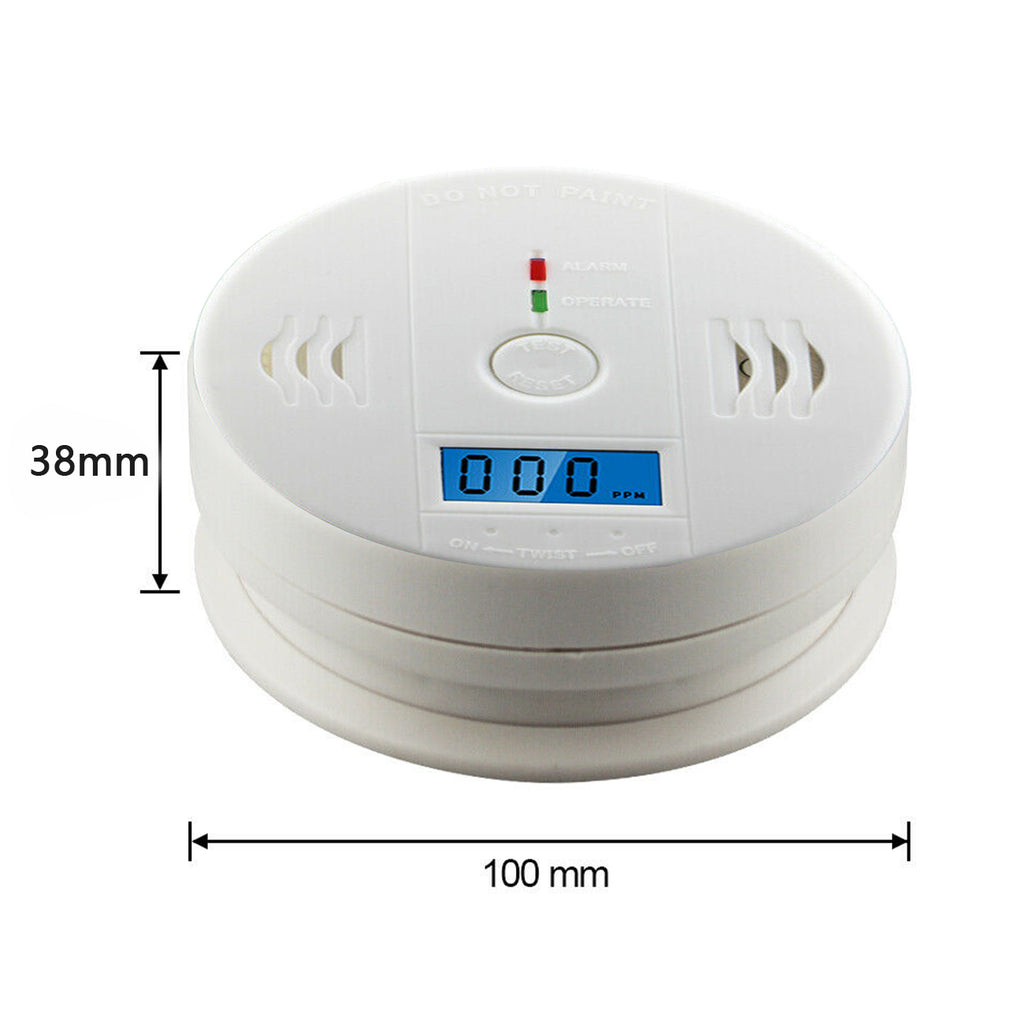 FREE SHIPPING LCD Display CO Carbon Monoxide Gas Detector Device Home Safety Alarm Detector