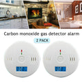 FREE SHIPPING（2 Pack）LCD Display CO Carbon Monoxide Gas Detector Device Home Safety Alarm Detector  (US Logistics only For USPS please do not list products without required qualifications