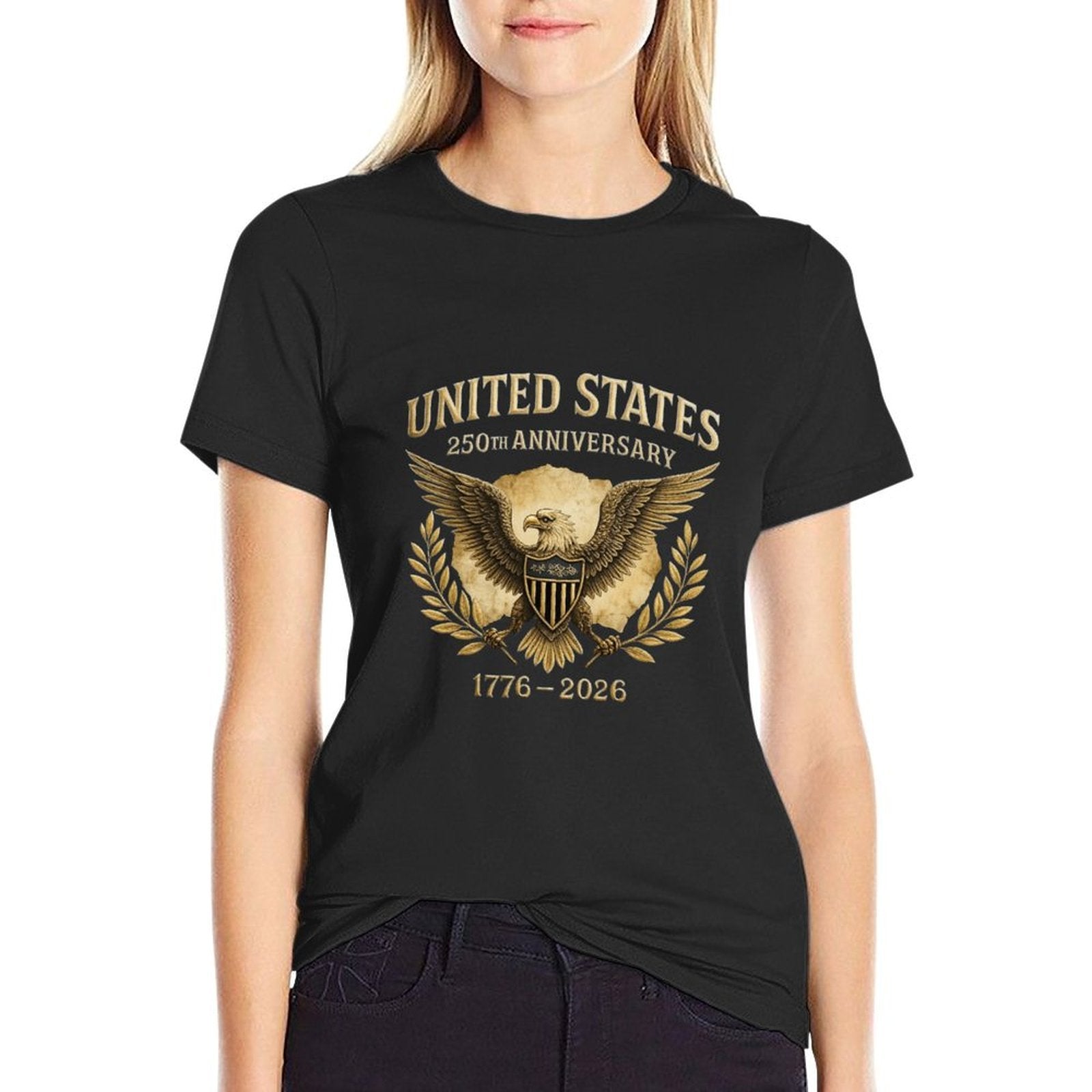US STOCK US MAIN AREA FREE SHIPPING FASHION 250 YEARS T-SHIRT