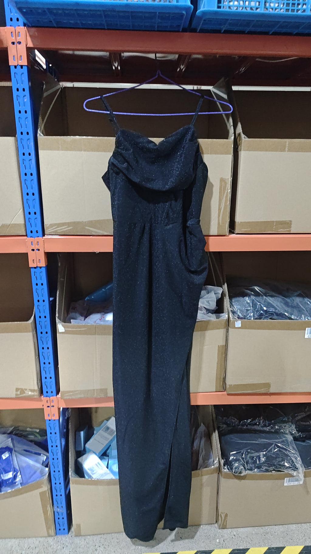 Women's Sexy V-Neck Split Suspender A-Line Maxi Dress