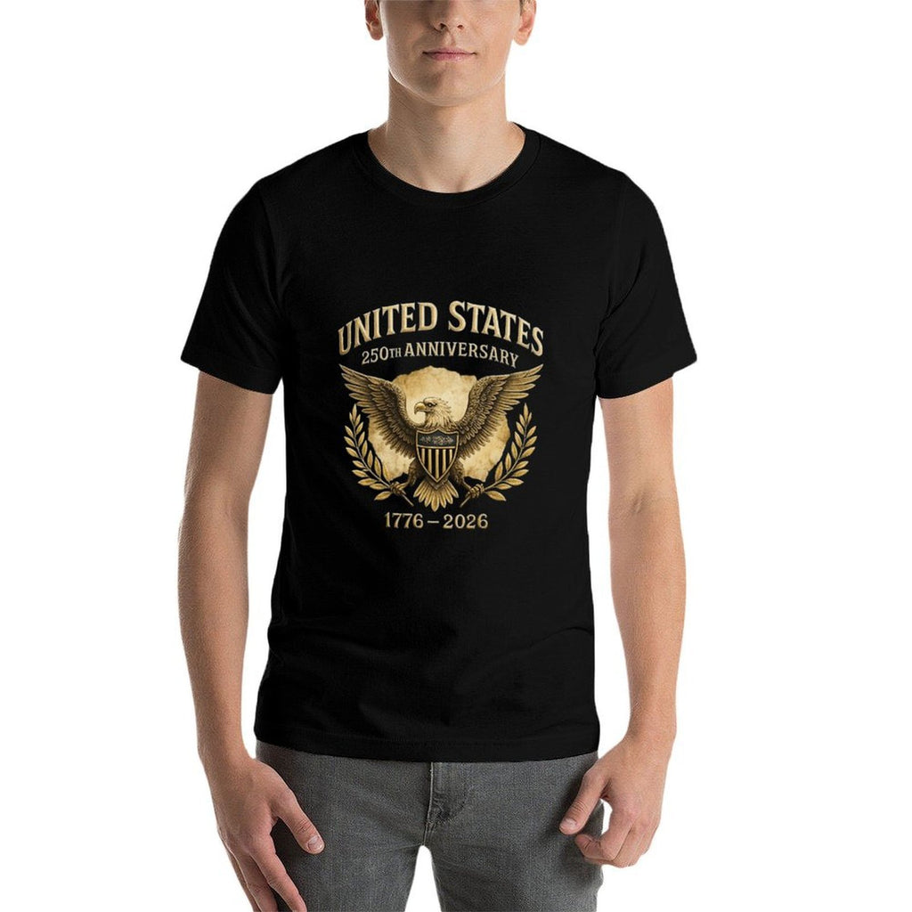 US STOCK US MAIN AREA FREE SHIPPING FASHION 250 YEARS T-SHIRT