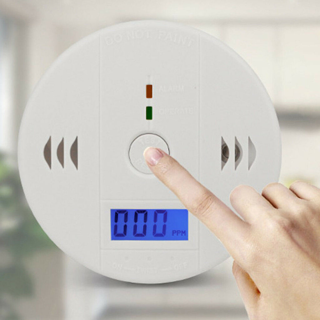 FREE SHIPPING LCD Display CO Carbon Monoxide Gas Detector Device Home Safety Alarm Detector
