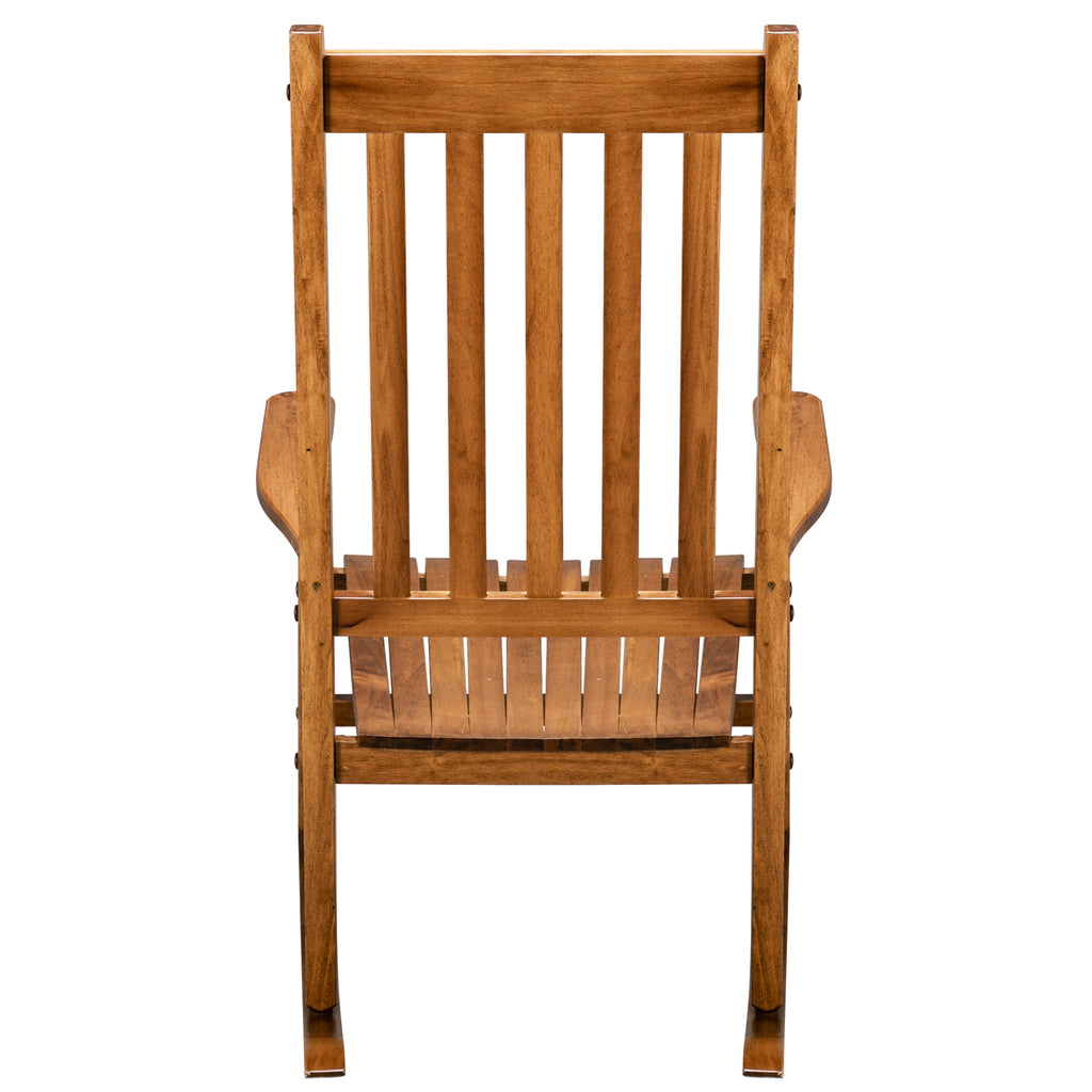 US STOCK FREE SHIPPING 68.5*86*115CM Square Wooden Rocking Chair Original Color