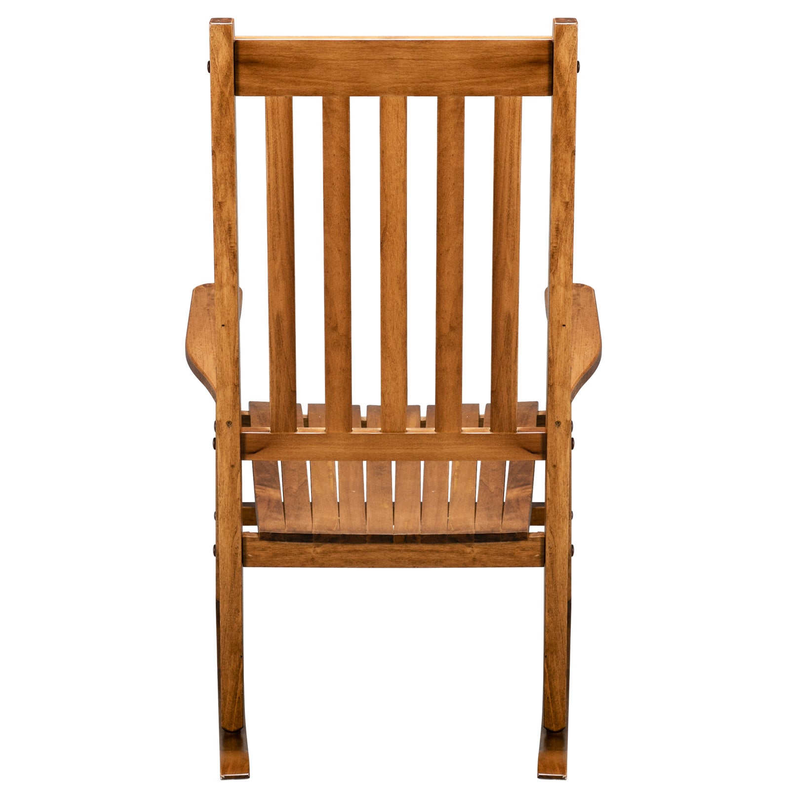 US STOCK FREE SHIPPING 68.5*86*115CM Square Wooden Rocking Chair Original Color