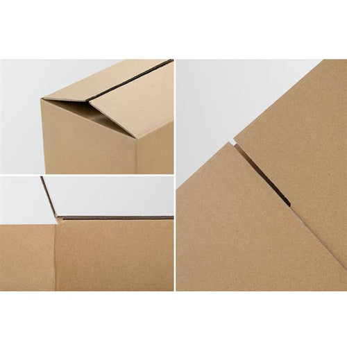 100-Pack Corrugated Shipping Boxes 8x6x4" – Yellow Cardboard Mailer Boxes for Shipping, Packing & Storage | Free US Shipping