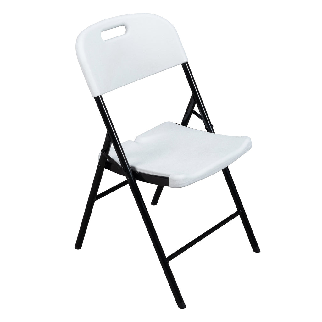 4pcs 47*54*84cm  Garden Plastic Folding Chair White