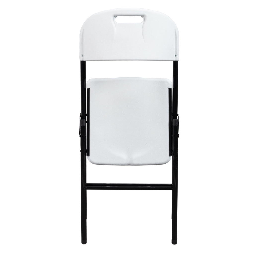4pcs 47*54*84cm  Garden Plastic Folding Chair White